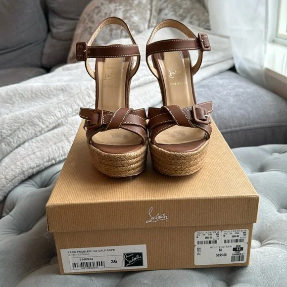 100% authentic Christian Louboutin wedges - Picture 2 of 7